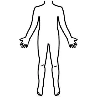 Partes del Cuerpo Humano | Dibujos para Colorear Infantil