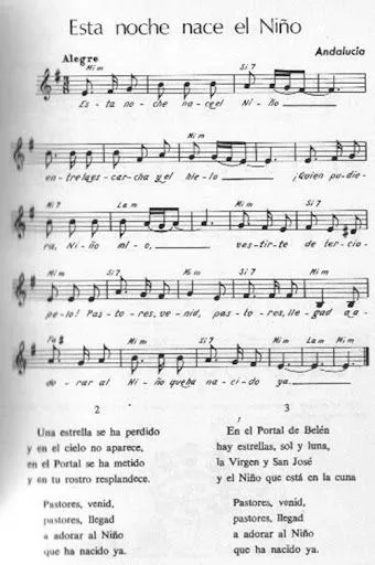 Partitura para flauta En el portal de Belén | Buena Navidad