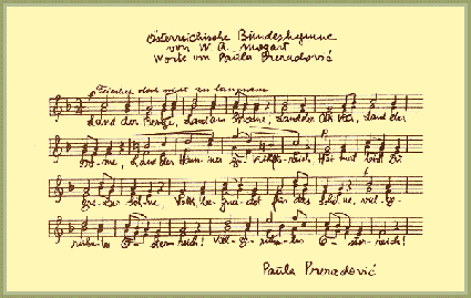 Partitura de Paula van Preradovic