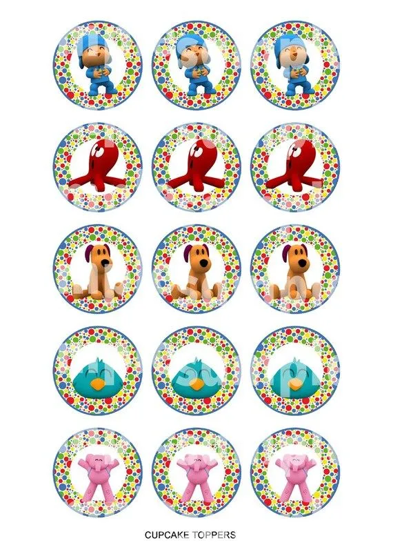 Party kit POCOYO por ImprimiblesSusaneda en Etsy