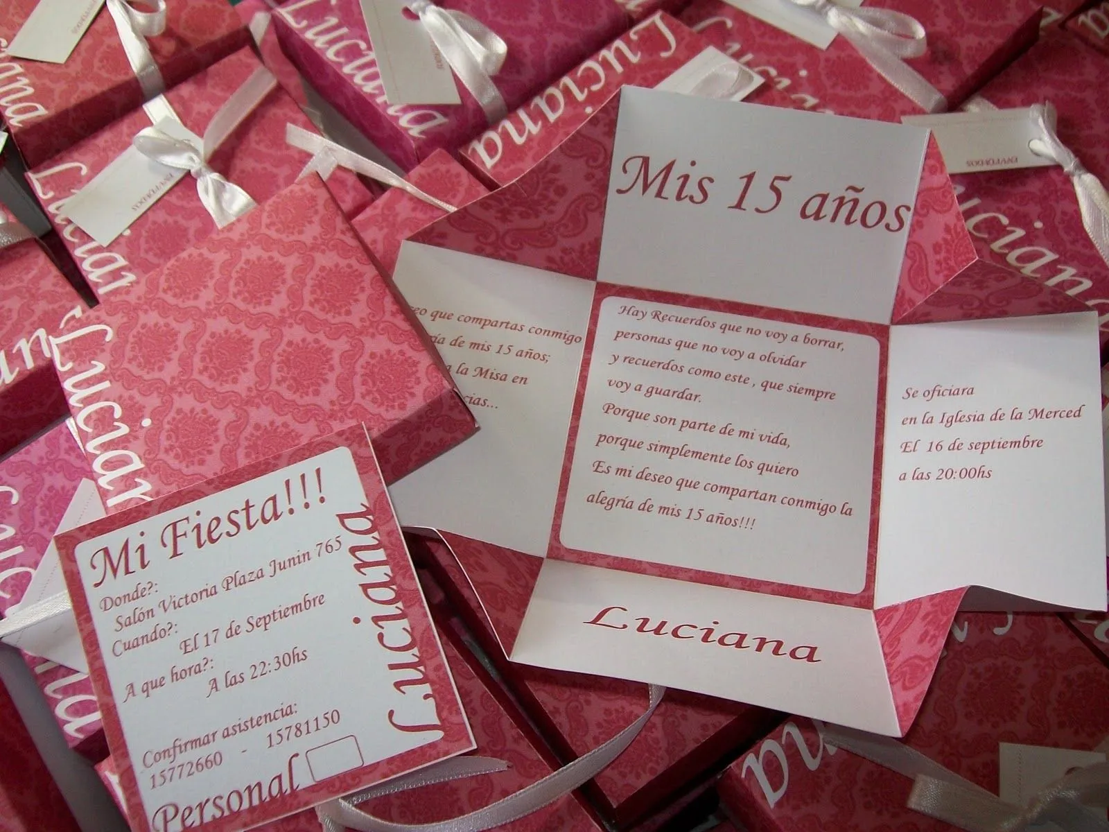 partygraf: Cajitas 15 años