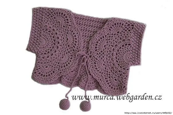 Mis Pasatiempos Amo el Crochet: Bolero en crochet para niña ...