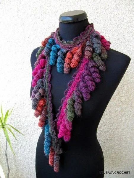 Mis Pasatiempos Amo el Crochet: Bufanda de rulos | CROCHET 2015 ...
