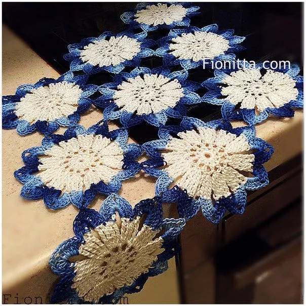 Mis Pasatiempos Amo el Crochet: Paso a paso camino de mesa con ...