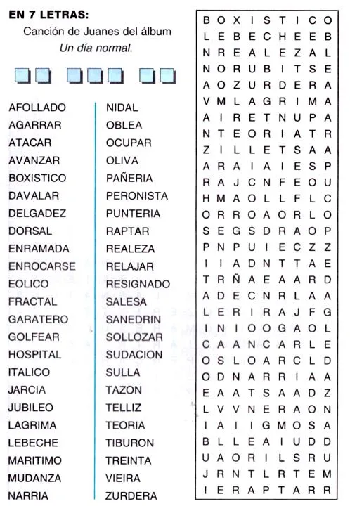 Sopa de letras de verbos en español para imprimir Imagui