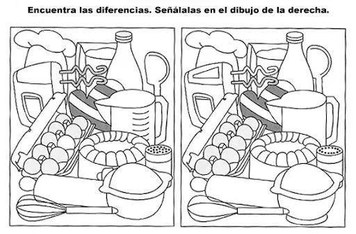 Pasatiempos encontrar diferencias para imprimir - Imagui