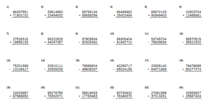 Ejercicios de ejercicios matematicos - Imagui