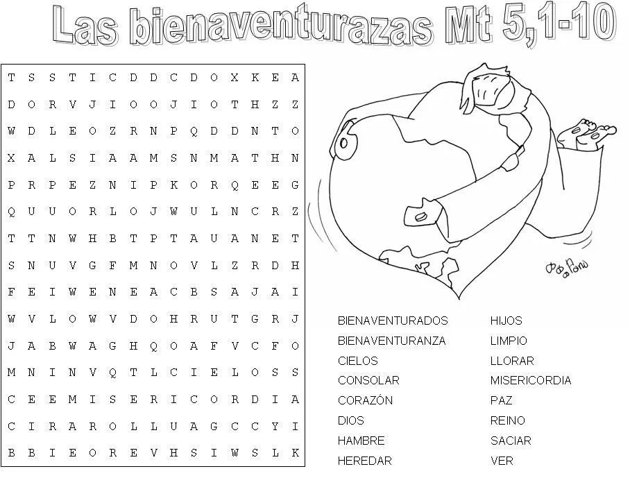 Sopa De Letras Cristianas Para Jovenes Para Imprimir