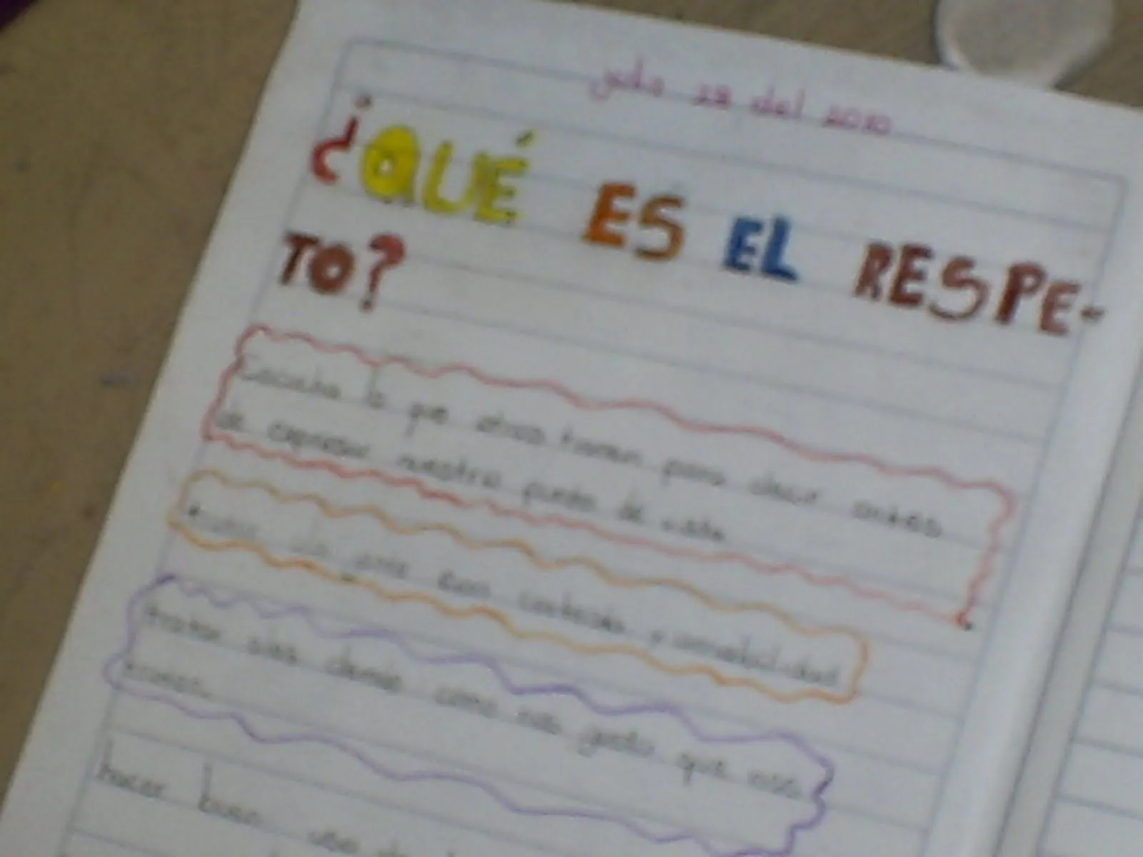 P.A.S.E.: SEGUNDO TALLER SOBRE EL VALOR DEL RESPETO