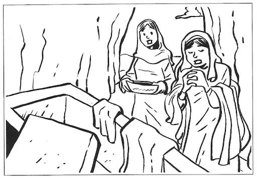 PASION Y MUERTE DE JESUS EN LAMINAS PARA COLOREAR