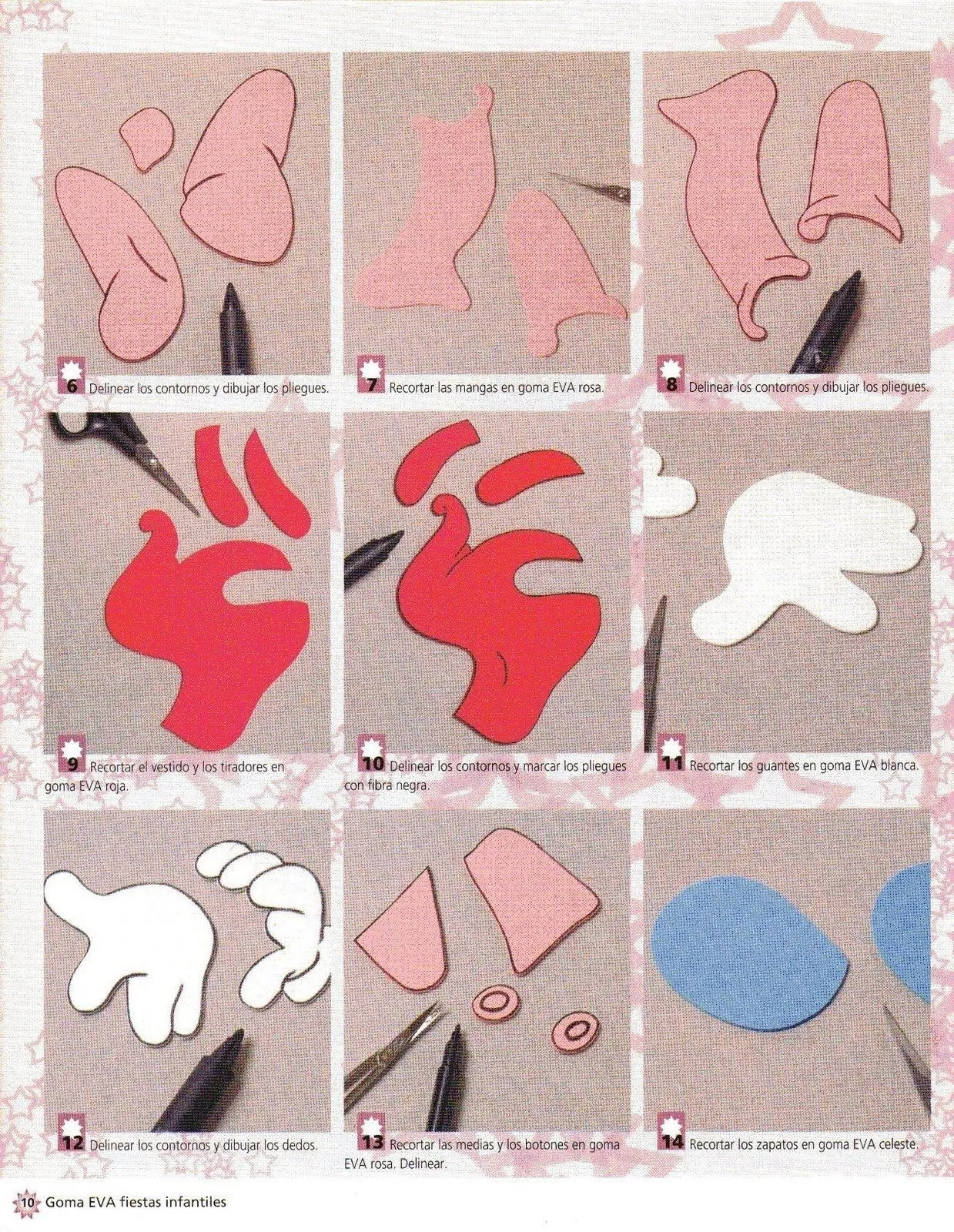 PASO A PASO CON JEANNINE: BABY MINNIE MOUSE AFICHE