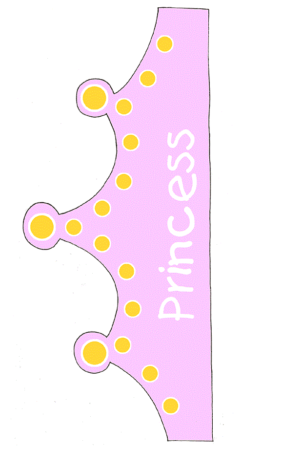 Moldes para hacer una corona de princesa - Imagui