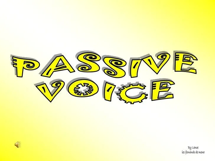 Passive Voice.Ppt