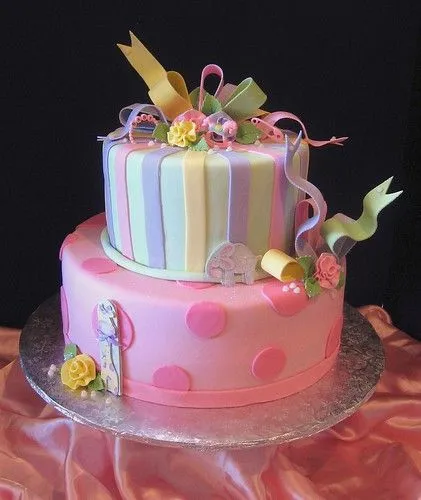 Pastel Baby Shower Cake | Flickr - Photo Sharing!