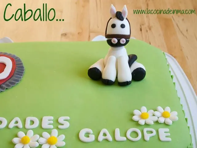 Ese caballo viene de Bonanza!!!! Tarta Fondant Caballo Simpático ...