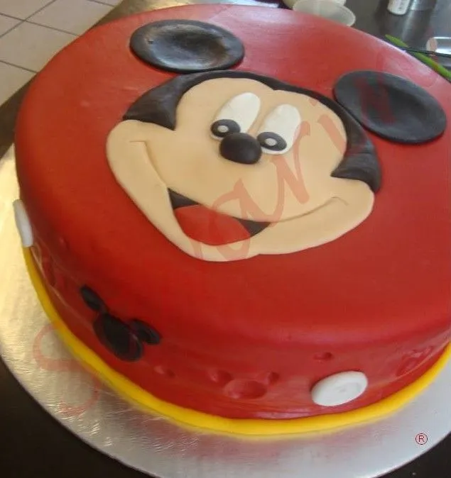Pastel de fondant de Mickey Mouse - Imagui