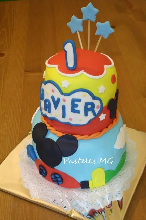 Pastel de fondant de Mickey Mouse - Imagui