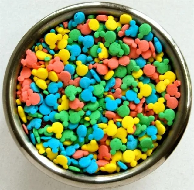 Pastel Mickey Mouse Sprinkles 4 ounces by CupcakeSocial on Etsy