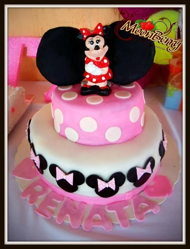 Pastel de Minnie Mouse Rosa | PASTELES INFANTILES | Pinterest