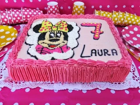 PASTEL DE MINNIE MOUSE - YouTube