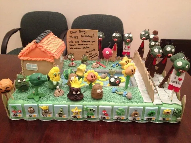 Pastel de Plants vs Zombies | nyan nyan's blog