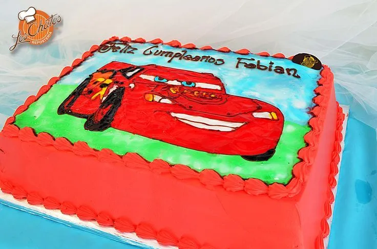 Pastel de rayo mcqueen, cars. | Pasteles infantiles | Pinterest ...