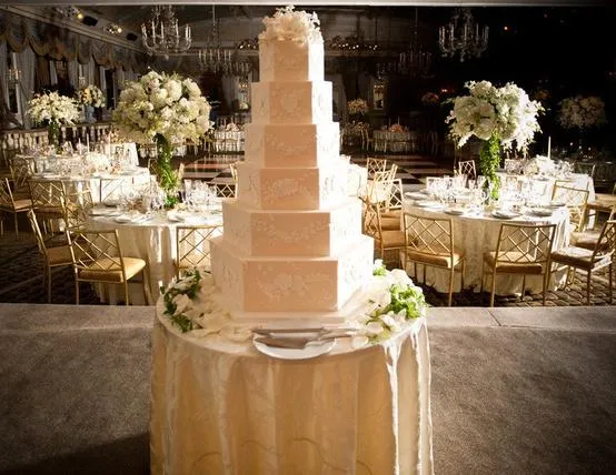 Pasteles de boda con fuente elegantes - Imagui