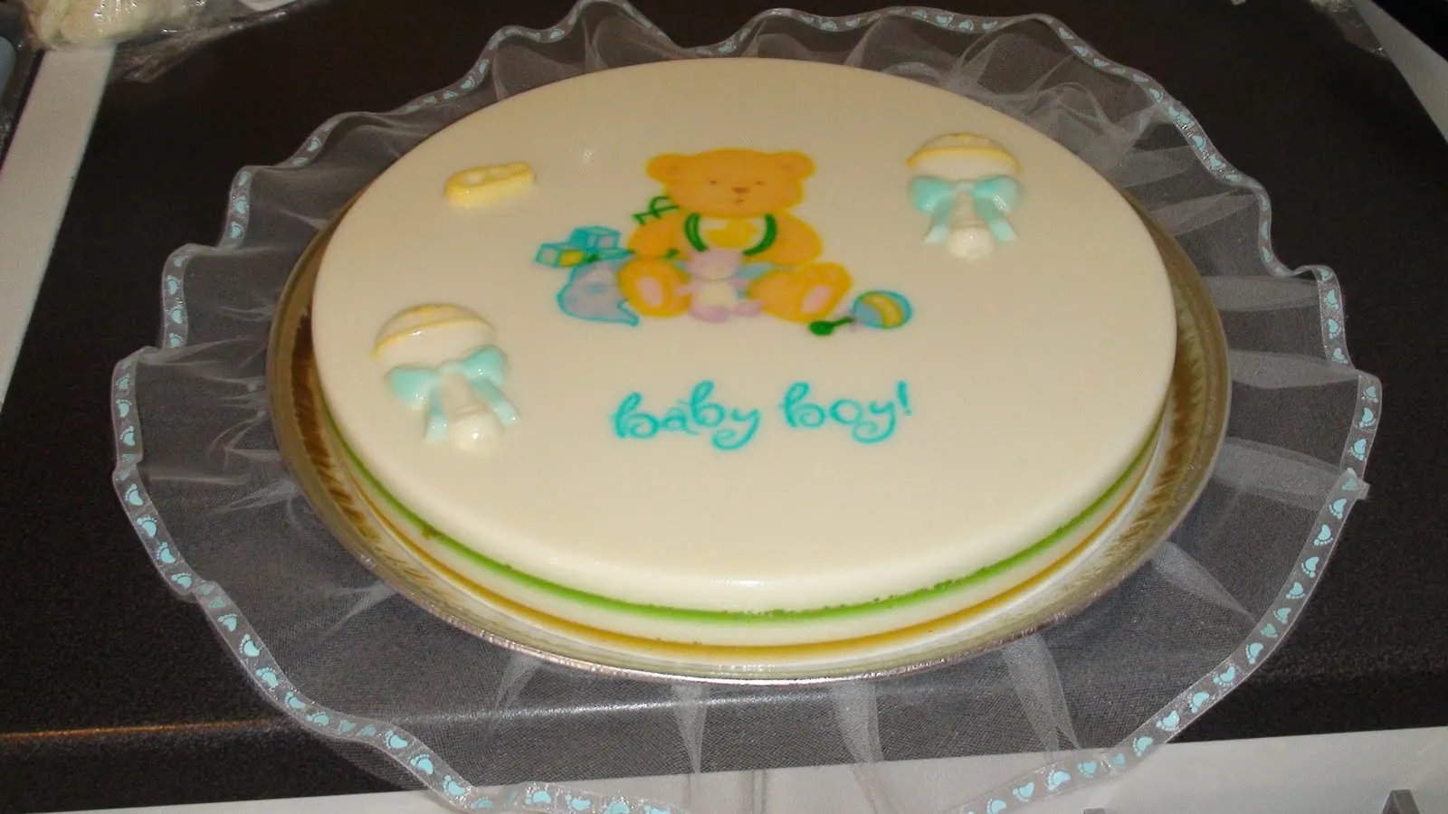 pasteles y postres *Edible Memories*: gelatina baby shower