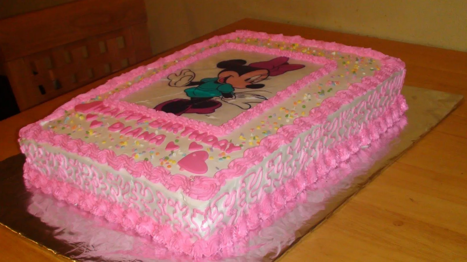 pasteles y postres *Edible Memories*: minnie mouse cake