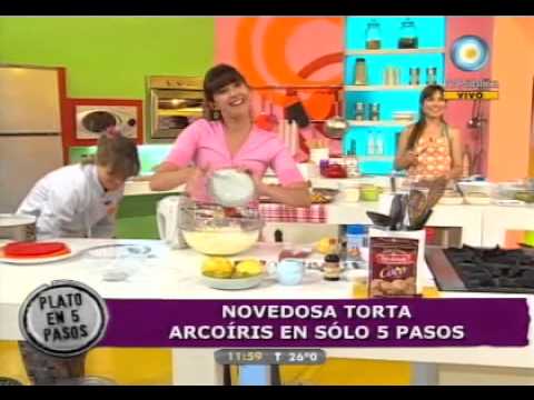 Como Hacer un Pastel/Torta de Colores ( Arcoiris ) | Youtube