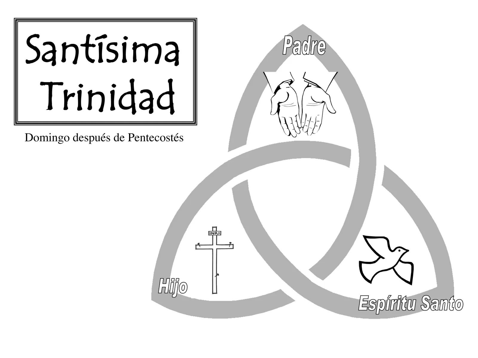 Pastoral La Salle Córdoba: Santísima Trinidad para colorear