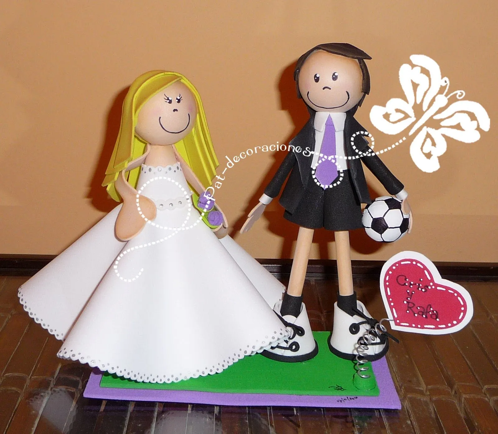 Pat-Decoraciones: Novios de Foamy