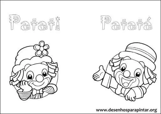 Patati e Patatá desenhos para imprimir colorir e pintar » Desenhos ...