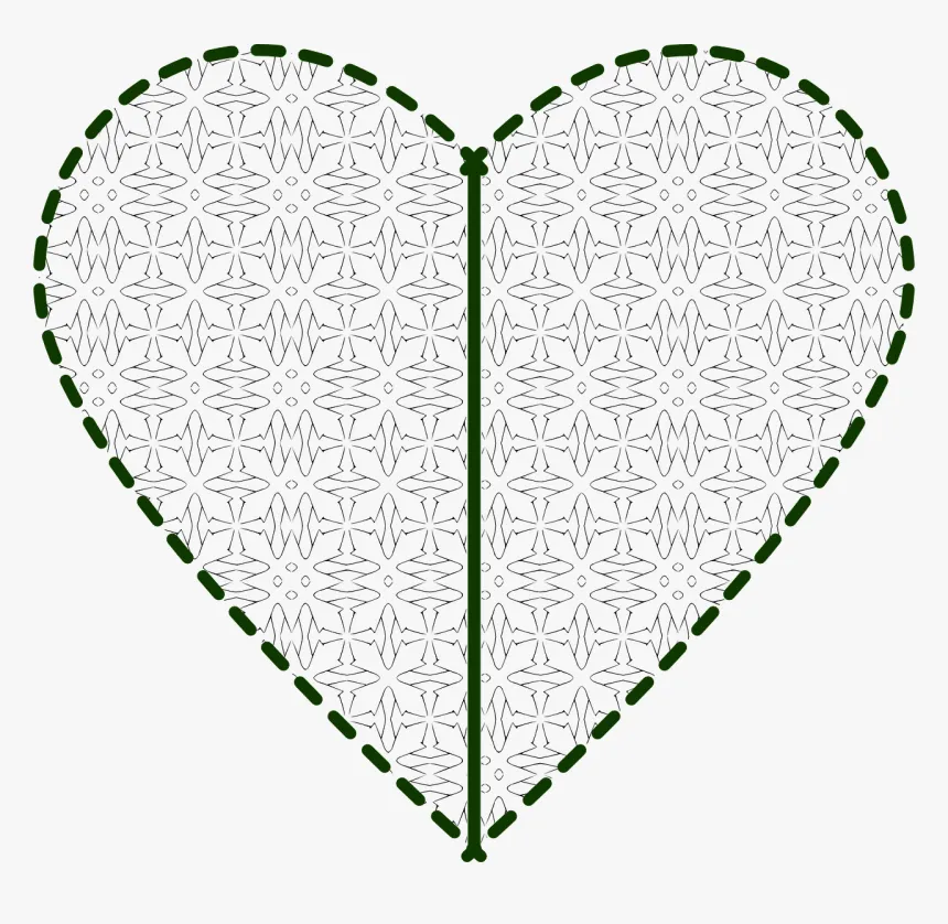 Patchwork Heart Clipart - Molde De Corazon Grande Para Imprimir, HD Png  Download , Transparent Png Image - PNGitem