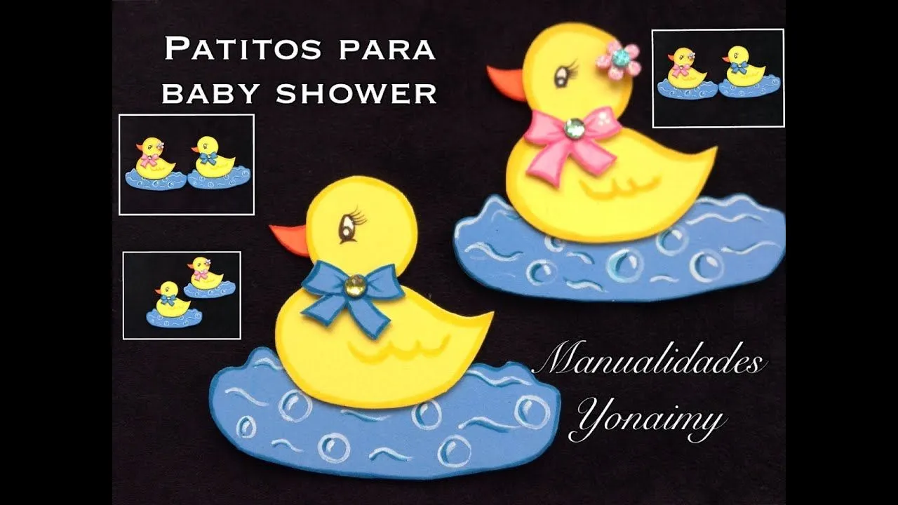 PATITO PARA BABY SHOWER HECHO CON FOAMY O GOMA EVA . - YouTube