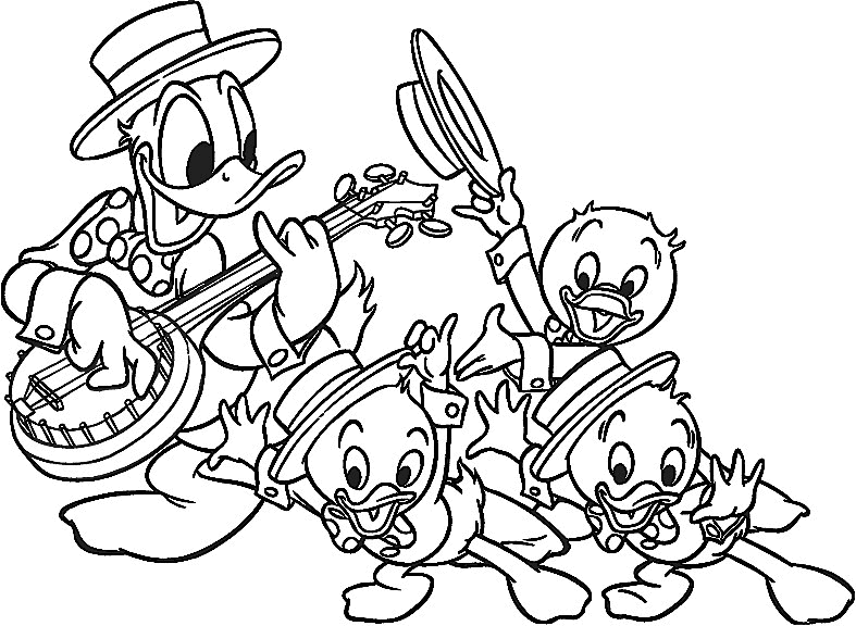 Pato Donald para Colorir - Colorir desenhos é bom demais