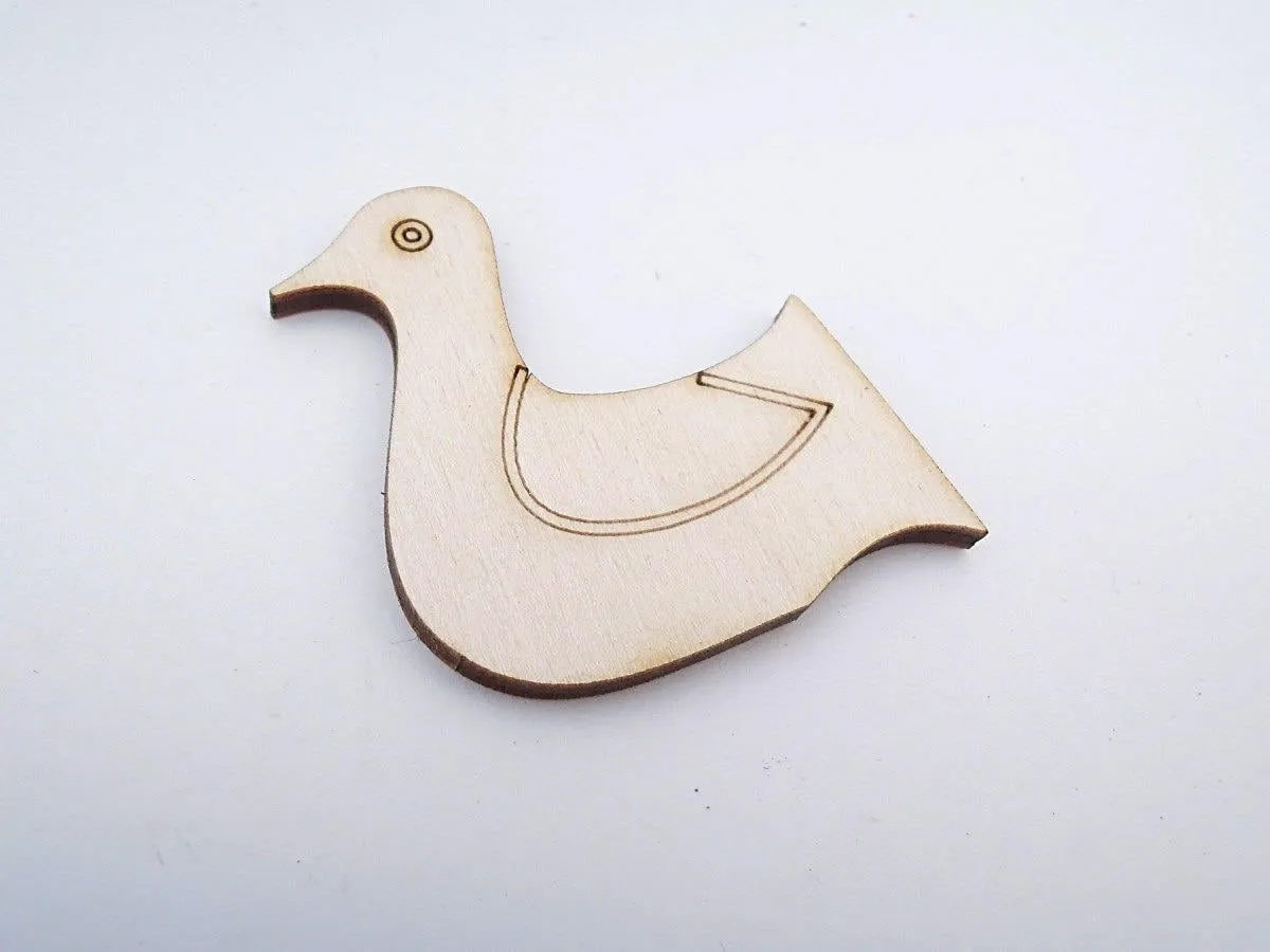 Pato de madera para artesanías Corte con láser Regalo para - Etsy México