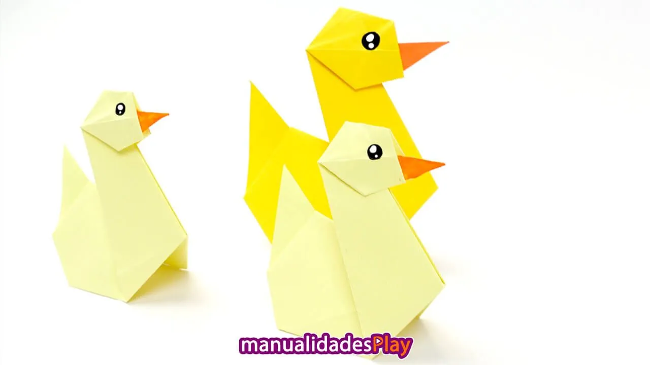 Cómo hacer un PATO de origami paso a paso - Manualidades Play