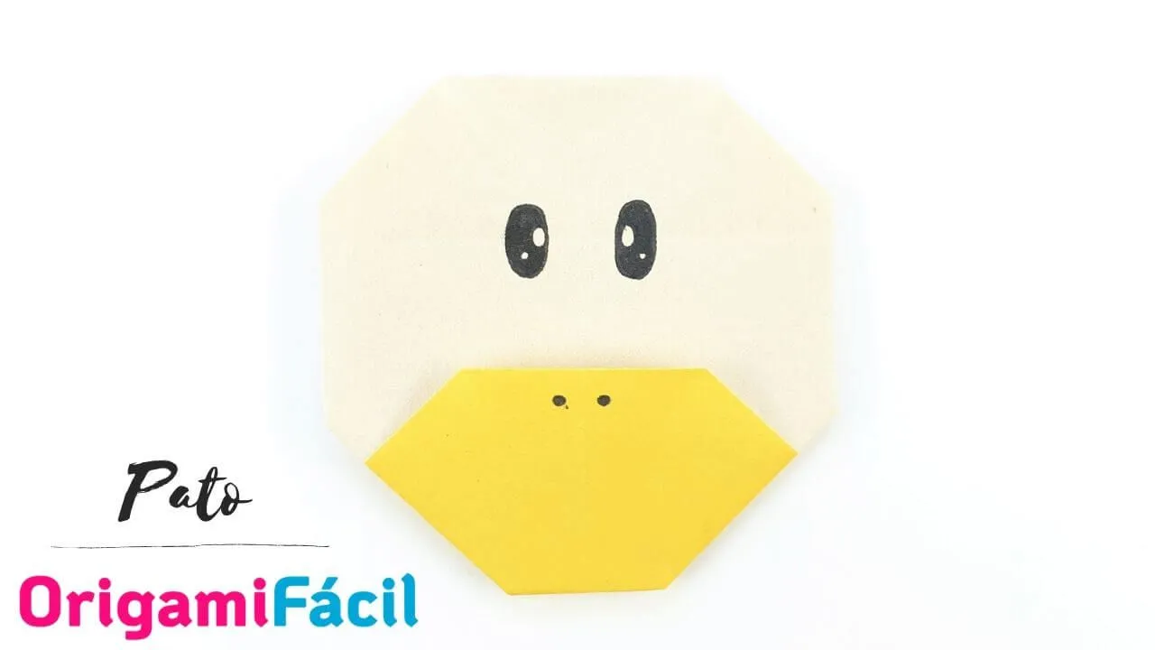 Cómo hacer un PATO de papel fácil - Papiroflexia infantil - Origami Fácil