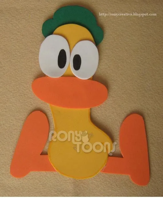 Pato de Pocoyo en foami - Imagui