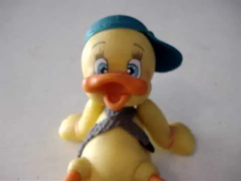 Pato para torta sentado realizado en porcelana fria - YouTube