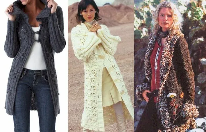 Patron de abrigos tejidos a crochet - Imagui