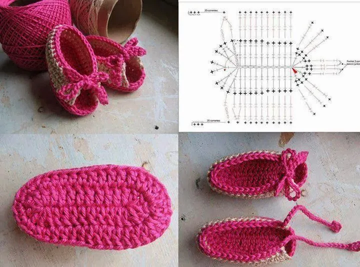 Patrón: Calzado tejido al crochet! | Tejido Facil