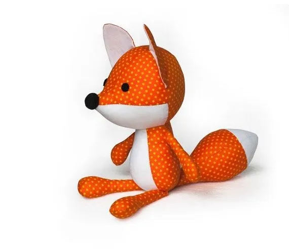 Patrón de costura Fox PDF peluche juguete peluche por DIYFluffies