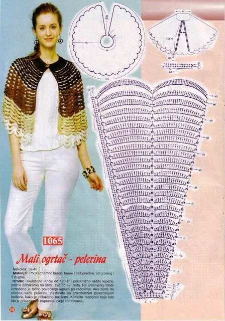 Patron Crochet Mini-Capa - Patrones Crochet | capas,ponchos ...
