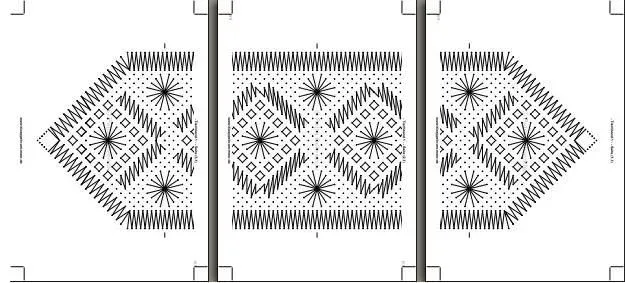 PATRON Y ENCAJE PARA PICADO DE BOLILLOS PATRON Y ENCAJE PARA PICADO DE BOLILLOS