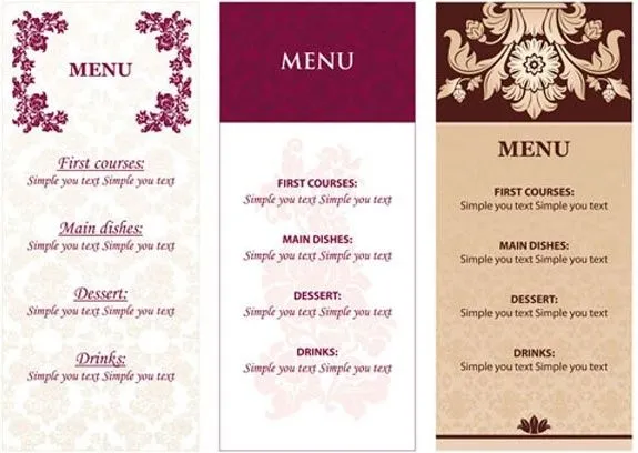 Patrón de fondo del menú 02 vector Vector de fondo - vectores ...