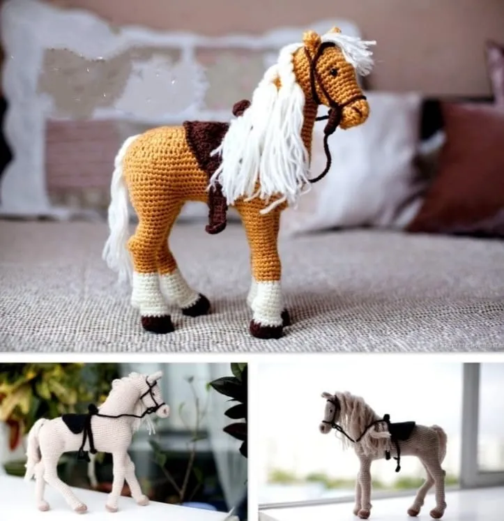 PATRON GRATIS Caballo Amigurumi paso a paso - Crochetisimo