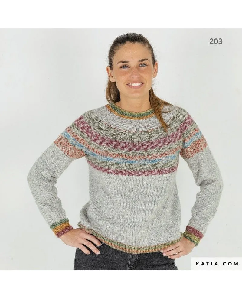 Patrón Jersey Mujer Circular