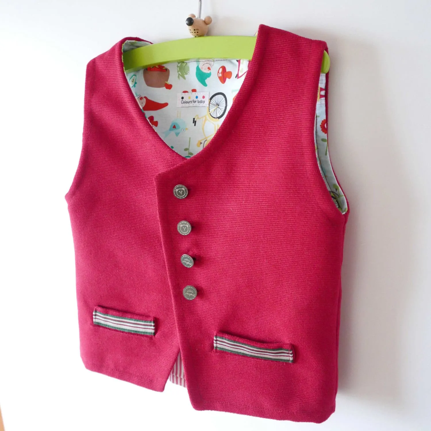 Patrón PDF Chaleco con bolsillos niño o bebé mod. Peter 12 - Etsy México